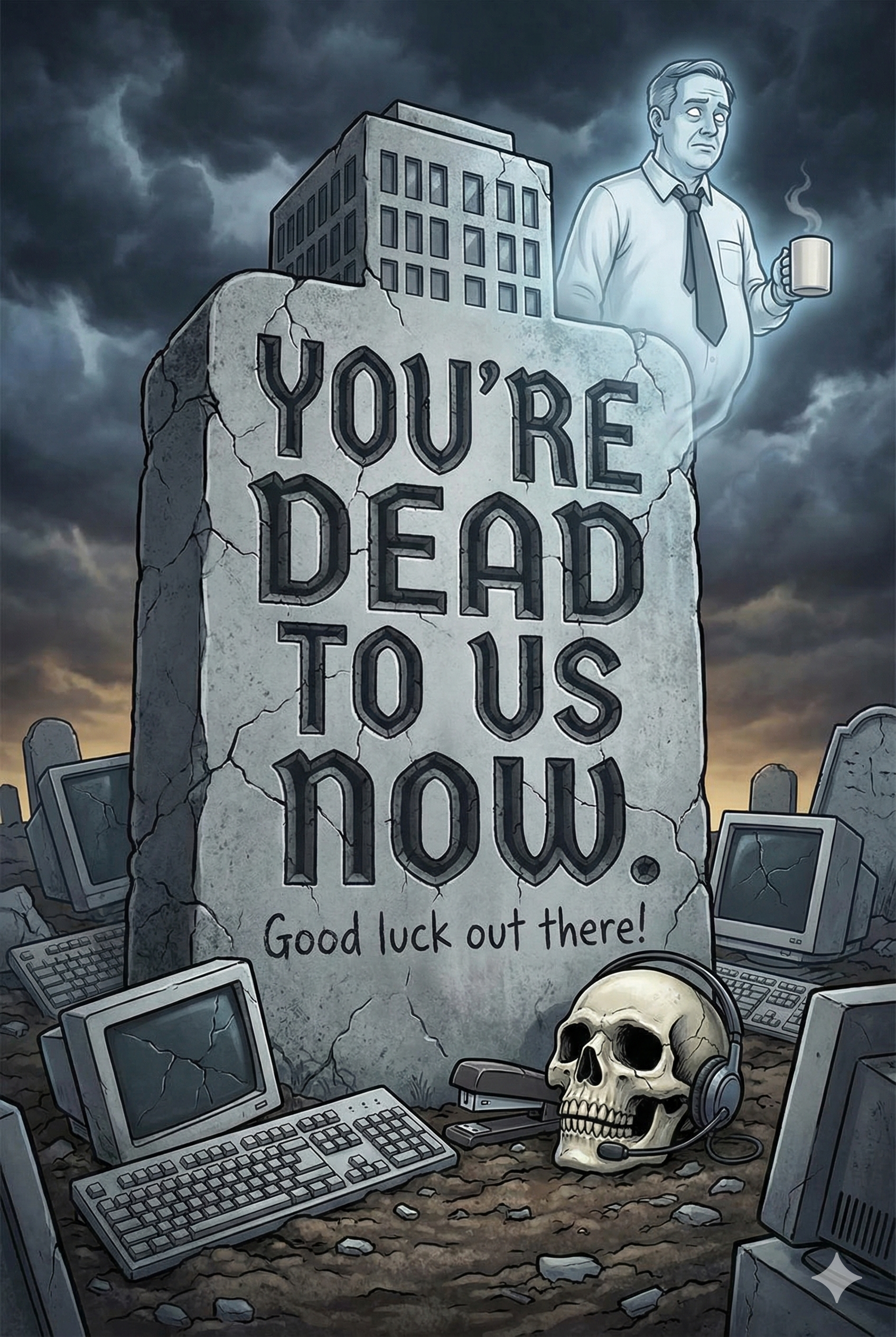 Dead To Us Leaving Card